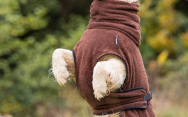 „Dryup Cape“ Trockencape - Hundebademantel braun